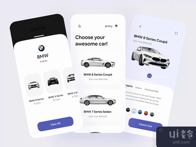 汽车商店App原型的探索(Car Store Prototype Exploration)