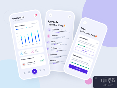 Iconhub - 移动仪表板探索(Iconhub - Mobile Dashboard Exploration)