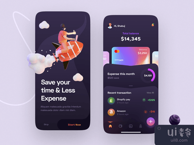 金融移动应用界面(Finance Mobile App Interface)