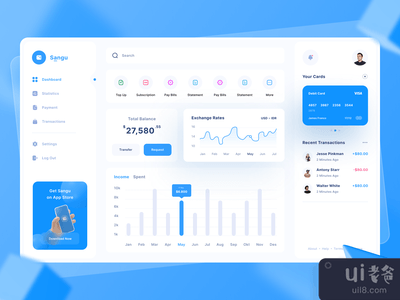 三姑 - 财务仪表板(Sangu - Finance Dashboard)