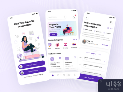 在线课程移动应用程序(Online Course Mobile App)