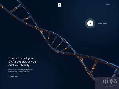 DNA测试 - 网页设计、3D和运动(DNA Test - Web Design, 3D and Motion)