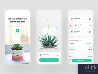 Wuit--植物商店应用概念(Wuit - Shop Plant App Concept ?)