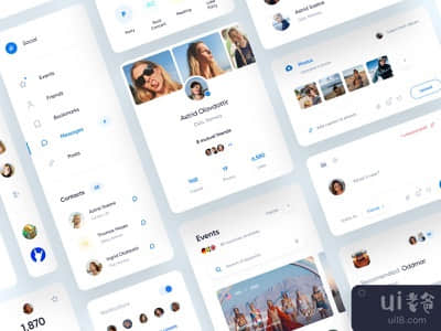 社会网络应用UI(Social Web App UI)