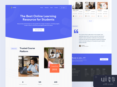 Cintel - 在线课程登陆页面(Cintel - Online Course Landing Page)