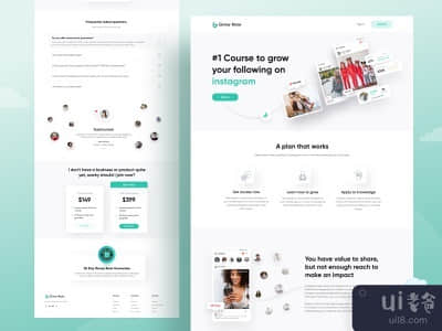 格劳诺品牌和网站设计项目(Grownow Branding & Website Design Project)