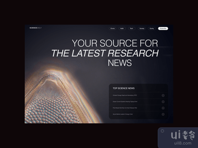 日报》--版面设计(Scłencedaily - Layout)