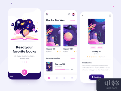 阅读书籍应用程序(Reading Books App)