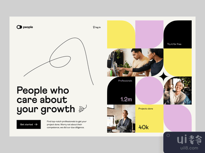 人：视觉识别网页(people: visual identity web page)