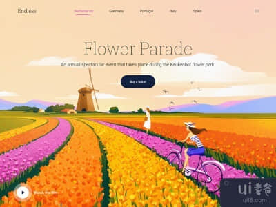 无尽--带插图的网页设计(Endless - Web Design with Illustration)