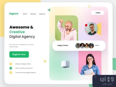 数字机构登陆页(Digital Agency Landing Page)