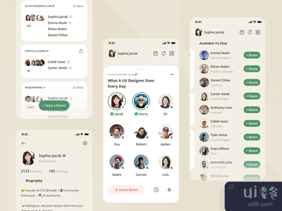 会所应用程序的重新设计(Clubhouse App Redesign)