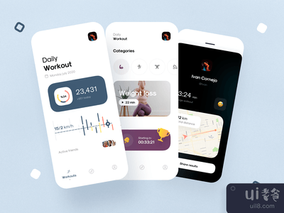 日常锻炼应用程序(Daily workout app)