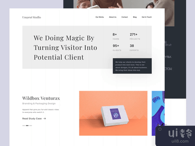 UMPRUT - 工作室设计着陆页(UMPRUT - Studio Design Landing Page)