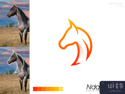 恩达斯马标志(Ndas Horse Logo)