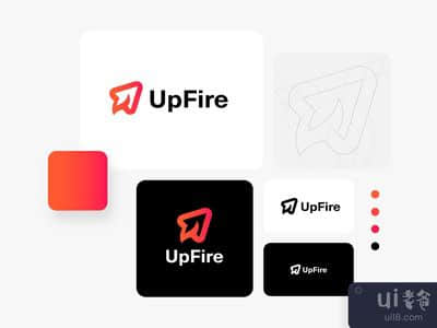 UpFire - 标志设计(UpFire - logo design)