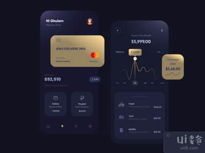 金融应用UX UI设计(Finance App UX UI Design)