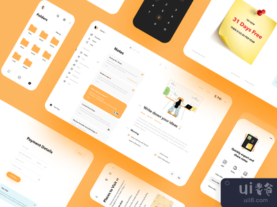 笔记整理器UI图(Notes Organizer UI Map)
