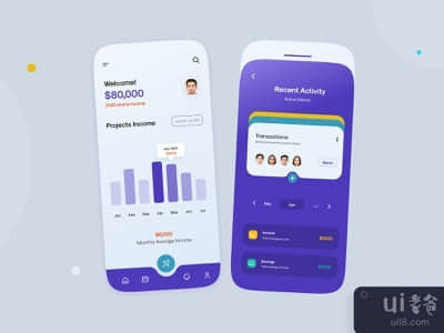 金融移动应用-UX/UI设计(Finance Mobile App-UX/UI Design)