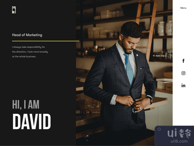 着陆页--市场营销主管的简历(Landing Page - CV Head of Marketing)