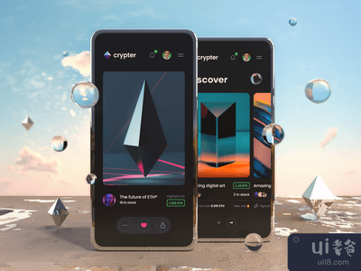 Crypter® - NFT市场用户界面套件(Crypter® – NFT Marketplace UI Kit)