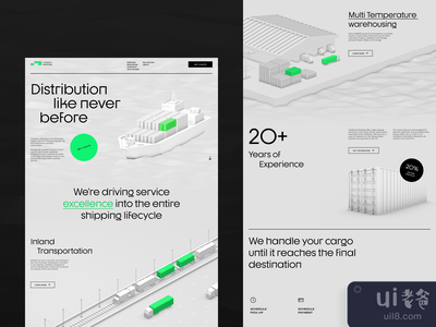航运公司网页设计(Shipping Company Web Design)