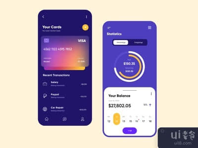 金融移动应用UX-UI设计(Finance Mobile App UX-UI Design)