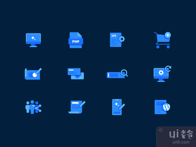 设计和开发图标(Design and Development Icons)