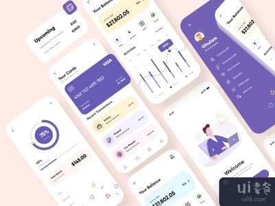 金融移动应用UX-UI设计(Finance Mobile App UX-UI Design)
