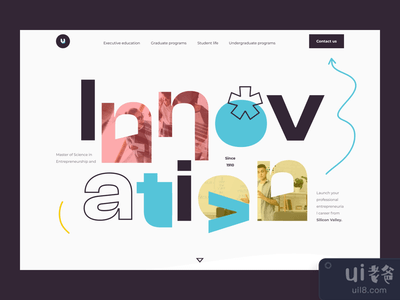 U学习登陆页面的交互设计(U study landing page interaction design)