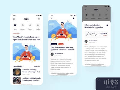 CNN移动概念设计与插图(CNN mobile concept design with illustration)
