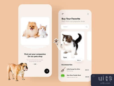 宠物移动应用程序设计(Pets Mobile App Design)