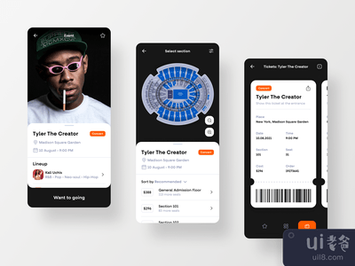 预订机票的应用程序概念(App Concept For Booking Tickets)