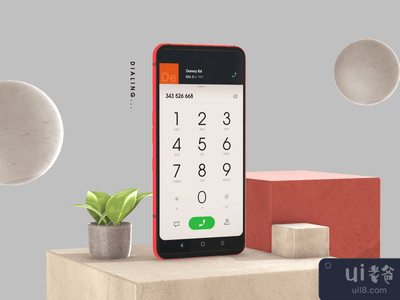 电话应用概念｜拨号互动(Phone App Concept | Dialing Interaction)