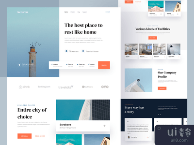 Keturon - 旅店登陆页(Keturon - Hostelry Landing Page)