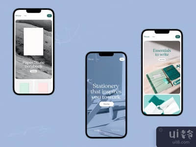 文具 电子商务 移动网站(Stationery Ecommerce Mobile Website)