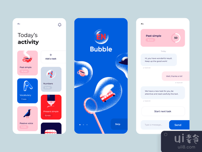 Bubble - 移动应用设计(Bubble - Mobile App Design)