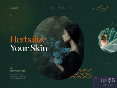 时尚/皮肤护理网站设计(Fashion / Skin Care Website Design)