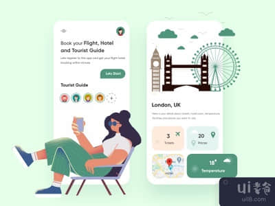 旅游移动应用-UX/UI设计(Travel Mobile application-UX/UI Design)