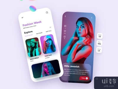时尚移动应用设计(Fashion Mobile App Design)