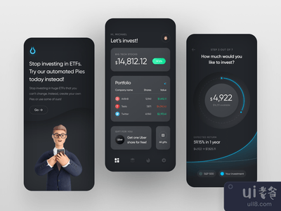 投资应用程序的用户界面(Investing App UI)