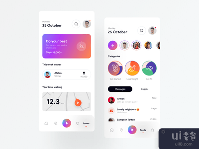 Daility 2 白色主题 [ UI Kit ](Daility 2 white theme  [ UI Kit ])