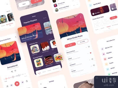 Tonlist UI移动设计(The Tonlist UI mobile design)