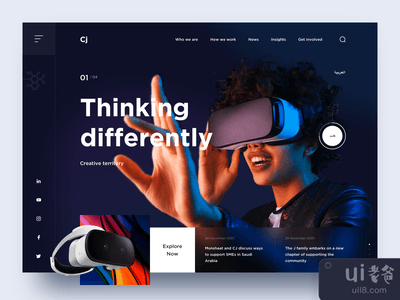 现代科技网站(Modern Tech Website)