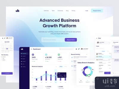CRM平台登陆页(CRM Platform Landing Page)