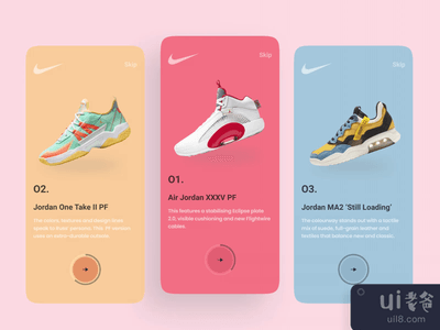 耐克应用程序的入职设计(Nike App Onboarding Design)