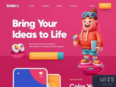 网站/三维插图(Web site / 3D illustration)