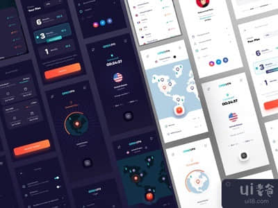 OPENVPN应用Ui设计(OPENVPN App Ui Design)