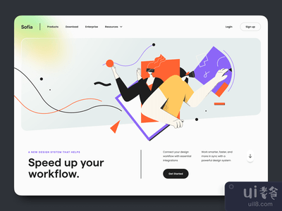 索菲亚--英雄头像的探索(Sofia – Hero Header Exploration)