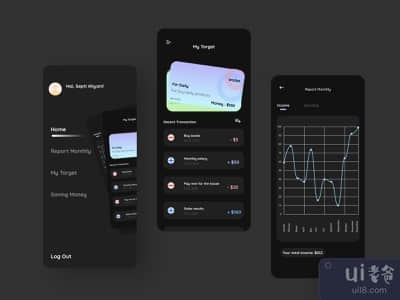 金融应用--黑暗模式探索(Financial Application - Dark Mode Explore)